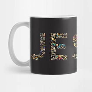 Jesus 2 - Colourful prismatic design Mug